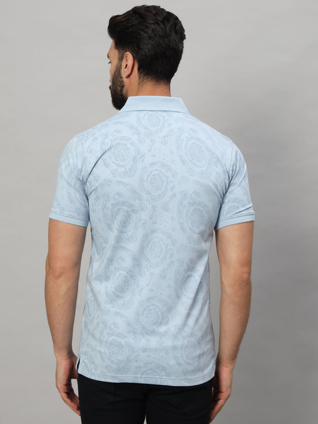 SUPIMA PRINTED POLO T-SHIRT