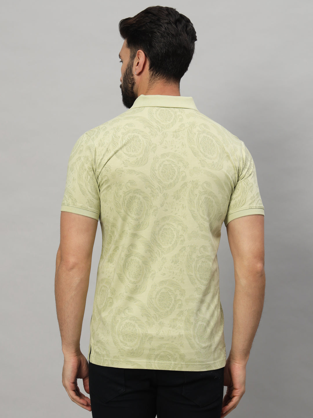SUPIMA PRINTED POLO T-SHIRT